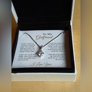 Elegant Silver Necklace with Heart Pendant